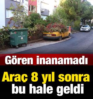Otomobil 8 yıl sonra bu hale geldi: Gören inanamadı