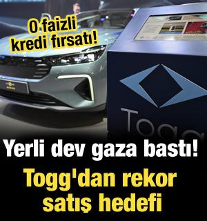 Yerli dev gaza bastı! Togg'dan rekor satış hedefi: Yüzde 0 faizli kredi fırsatı!