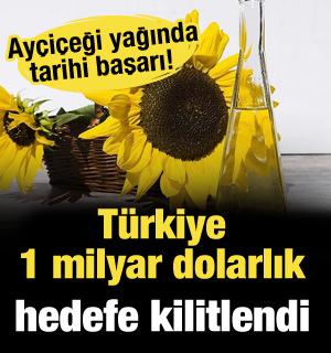 Ayçiçeği yağında tarihi başarı! Türkiye 1 milyar dolarlık hedefe kilitlendi