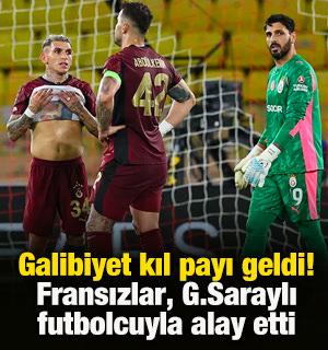 Galibiyet kıl payı geldi! Fransızlar, Galatasaraylı futbolcuyla alay etti