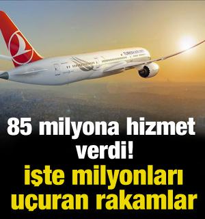 İşte milyonları u&ccedil;uran rakamlar: 85 milyona hizmet verdi!