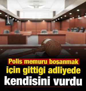 Şırnak'ta dehşet! Polis memuru boşanmak i&ccedil;in gittiği adliyede kendisini vurdu