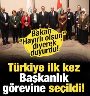 Türkiye ilk kez Başkanlık görevine seçildi!