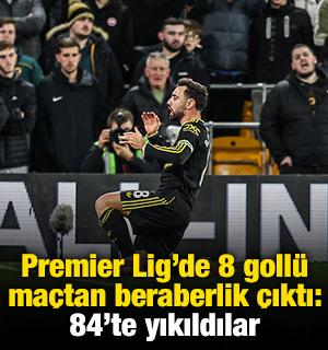 84'te yıkıldılar: Premier Lig'de 8 gol&uuml;n atıldığı ma&ccedil;tan 'beraberlik' &ccedil;ıktı