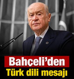 Bahçeli'den Türk dili mesajı