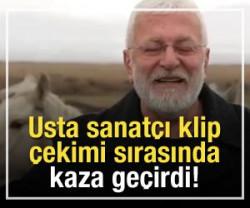 Usta sanat&ccedil;ı klip &ccedil;ekimi sırasında kaza ge&ccedil;irdi