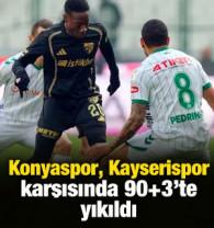 Konyaspor, Kayserispor karşısında 90+3'te yıkıldı!
