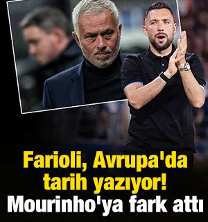 Farioli, Avrupa'da tarih yazıyor! Mourinho'ya fark attı