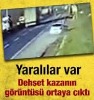 Tekirdağ&rsquo;da otomobil, yol kenarındaki beton par&ccedil;asına &ccedil;arptı: 5 yaralı