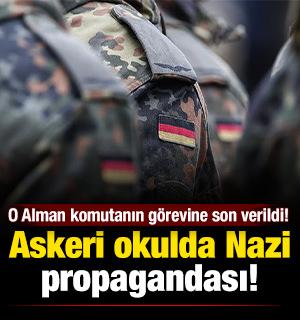 Askeri okulda Nazi propagandası! O Alman komutanın g&ouml;revine son verildi! 
