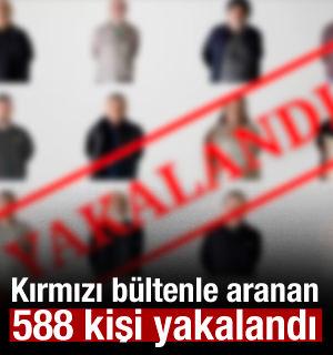 Bakan Yerlikaya duyurdu: Kırmızı b&uuml;ltenle aranan 588 kişi yakalandı