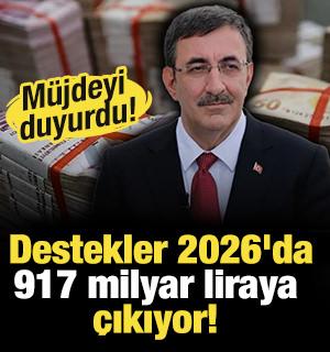 Cevdet Yılmaz m&uuml;jdeyi duyurdu: 2026'da 917 milyar liraya &ccedil;ıkıyor!