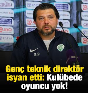 Gen&ccedil; teknik direkt&ouml;r isyan etti: Kul&uuml;bede oyuncu yok!