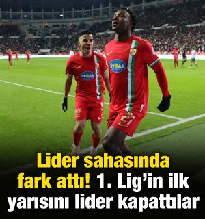Lider sahasında fark attı! 1. Lig'de ilk yarıyı zirvede kapattılar