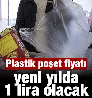 Plastik poşet fiyatı yeni yılda 1 lira olacak