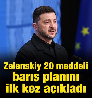 Zelenskiy ilk kez paylaştı! 20 maddeli barış planını a&ccedil;ıkladı