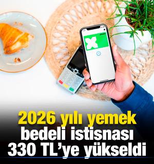2026 yılı yemek bedeli istisnası 330 TL&rsquo;ye y&uuml;kseldi