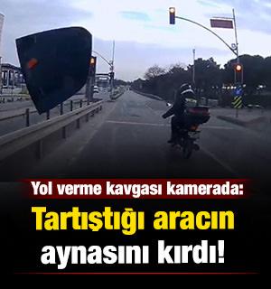 Arnavutk&ouml;y'de yol verme tartışması kamerada