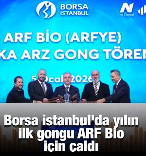 Borsa İstanbul'da yılın ilk gongu ARF Bio i&ccedil;in &ccedil;aldı