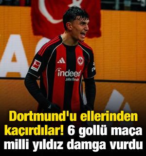 Dortmund'u ellerinden ka&ccedil;ırdılar! 6 goll&uuml; ma&ccedil;a milli yıldız damga vurdu