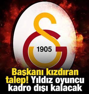 Dursun &Ouml;zbek'i kızdıran talep! Galatasaray'da yıldız oyuncu kadro dışı kalacak