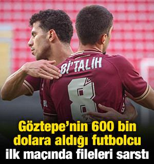 G&ouml;ztepe'nin 600 bin dolara aldığı futbolcu ilk ma&ccedil;ında fileleri sarstı