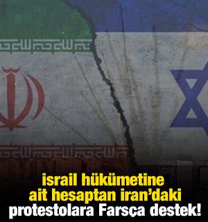 İsrail h&uuml;k&uuml;metine ait hesaptan İran&rsquo;daki protestolara Fars&ccedil;a destek!
