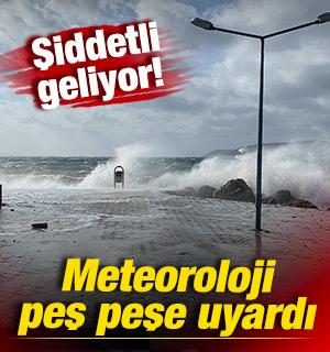 Meteoroloji'den 4 b&ouml;lgeye son dakika uyarısı! &Ccedil;ok kuvvetli geliyor