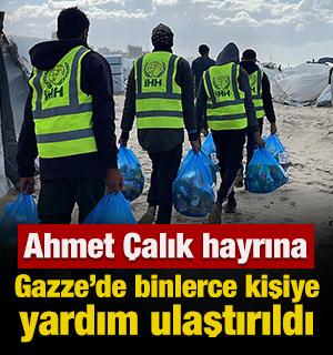 Ahmet &Ccedil;alık hayrına Gazze&rsquo;de binlerce kişiye yardım ulaştırıldı