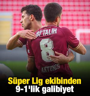 S&uuml;per Lig ekibinden 9-1'lik galibiyet