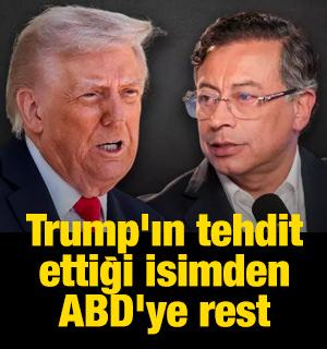 Trump'ın tehdit ettiği Petro'dan ABD'ye rest: Diktat&ouml;rler b&ouml;yle yapmadı