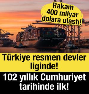102 yıllık Cumhuriyet tarihinin zirvesi! T&uuml;rkiye artık resmen devler liginde! 