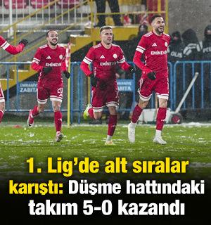 1. Lig'de alt sıralar karıştı: K&uuml;me d&uuml;şme hattındaki takım 5-0 kazandı