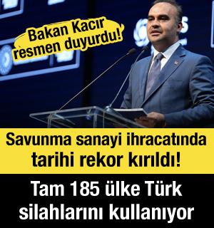 Bakan Kacır: Savunma sanayisi ihracatı 10 milyar doları aştı