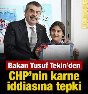 Bakan Yusuf Tekin'den CHP'nin karne iddiasına tepki