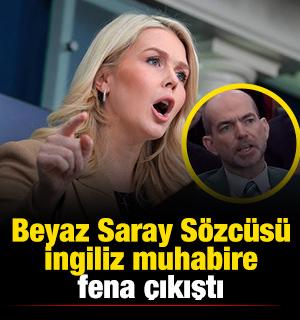 Beyaz Saray S&ouml;zc&uuml;s&uuml; Leavitt ile İngiliz muhabir arasında ICE tartışması