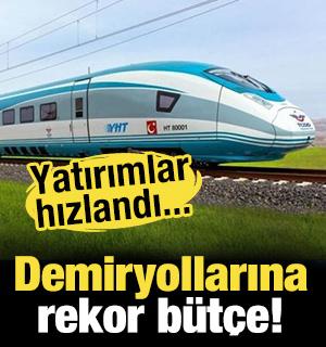 Demiryollarına rekor b&uuml;t&ccedil;e: Yatırımlar hız kesmeden devam ediyor