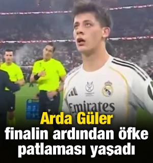 Finalin ardından Arda G&uuml;ler hırsına yenik d&uuml;şt&uuml;! Kendisini kaybettiği anlar g&uuml;ndem oldu