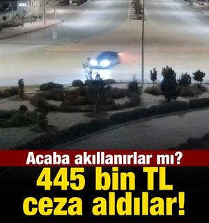 Konya'da drift magandalarına ceza yağdı