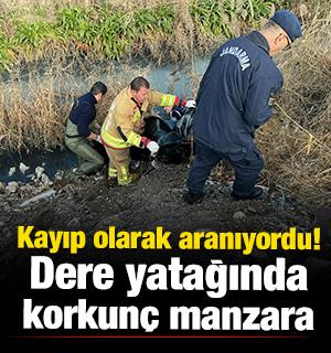 Manisa'da kayıp olarak aranan adam dere yatağında &ouml;l&uuml; bulundu
