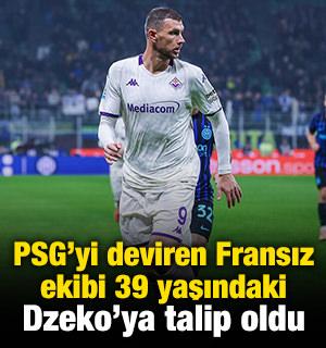 PSG'yi deviren Fransız ekibi 39 yaşındaki Edin Dzeko'ya talip oldu