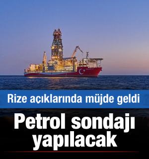 Rize a&ccedil;ıklarında petrol sondajı yapılacak