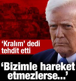 Son dakika haberi! Trump'tan Gr&ouml;nland tehdidi: G&uuml;mr&uuml;k vergisi uygulayabilirim