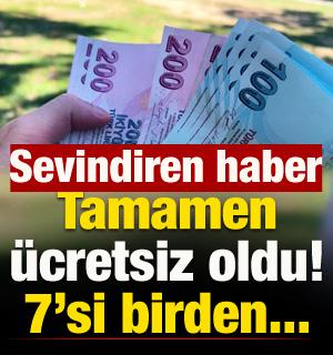 &Uuml;cretsiz kullanabileceksiniz! Sevindiren haber geldi