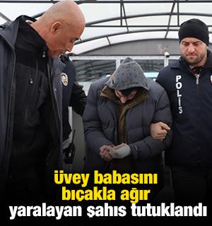 &Uuml;vey babasını bı&ccedil;akla ağır yaralayan şahıs tutuklandı