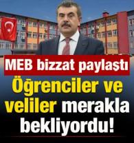 Veliler ve &ouml;ğrenciler sabırsızlıkla bekliyordu! MEB a&ccedil;ıkladı