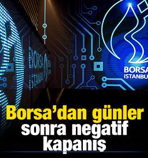 Borsa g&uuml;n&uuml; negatif bir seyirle tamamladı