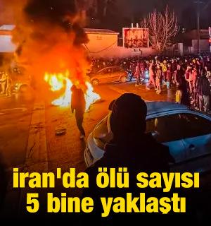 İran'da &ouml;l&uuml; sayısı 5 bine yaklaştı