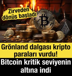 Piyasada Gr&ouml;nland şoku! Bitcoin aniden &ccedil;akıldı!