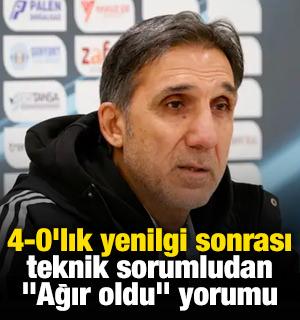 4-0'lık yenilgi sonrası teknik sorumludan "Ağır oldu" yorumu